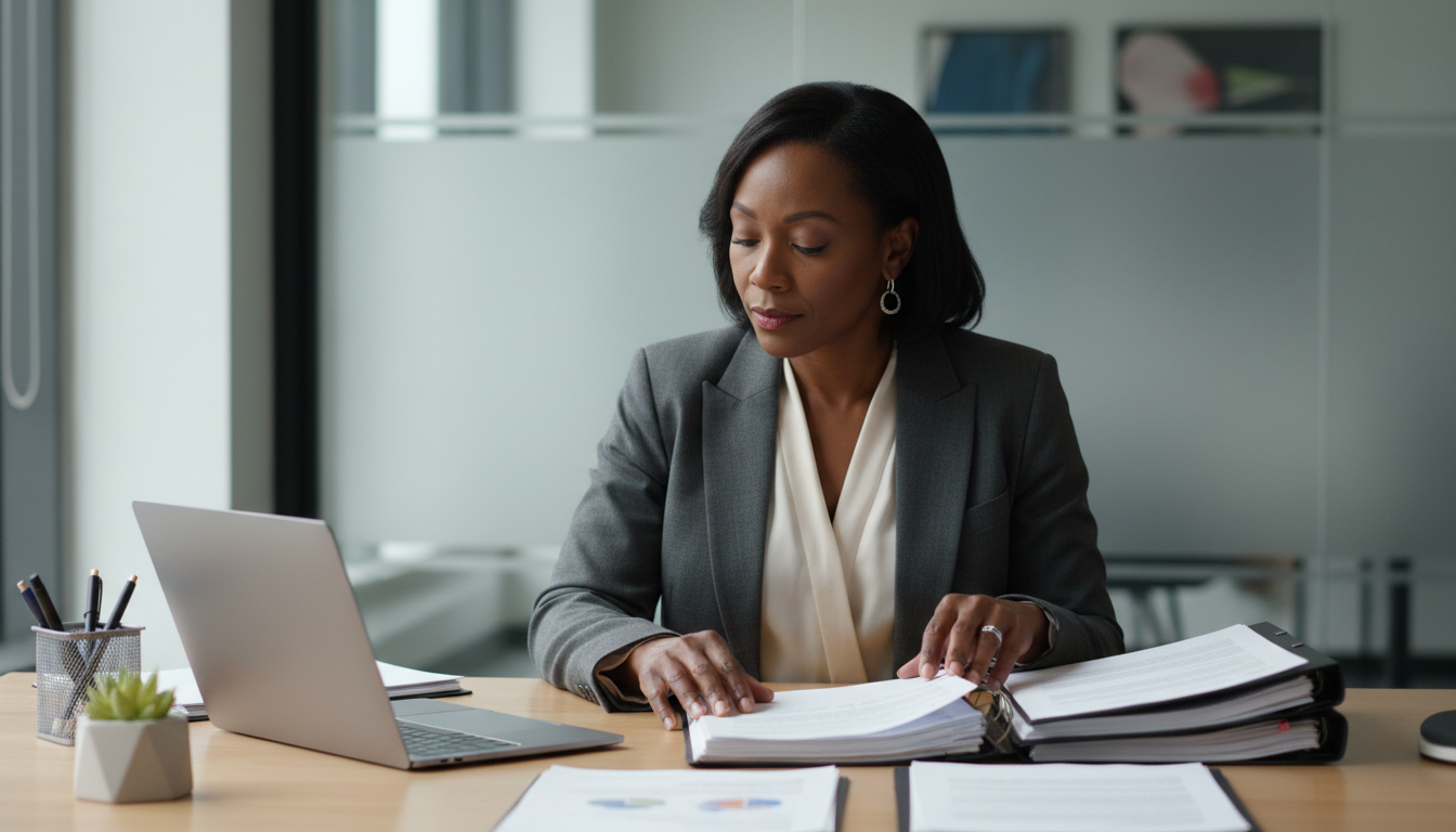 Финансовый управляющий анализирует документы о банкротстве