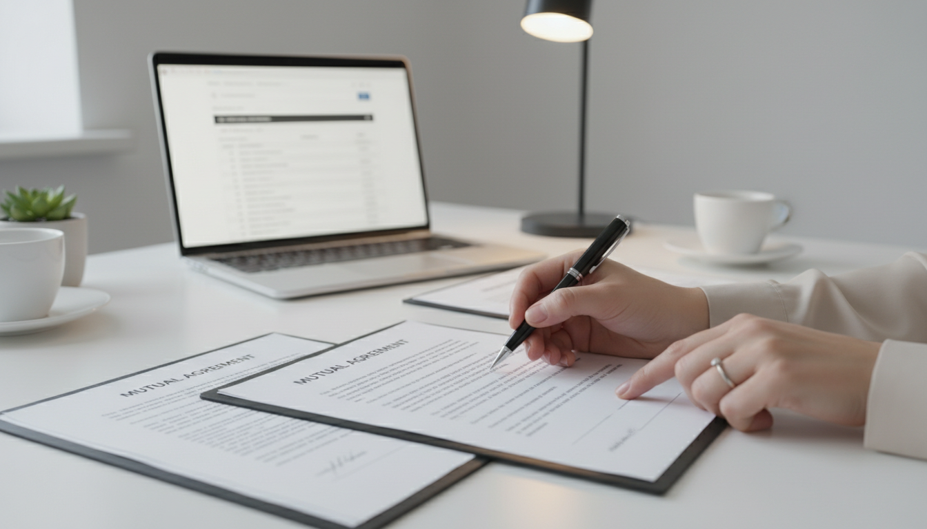 Подписание документов для начала процедуры банкротства