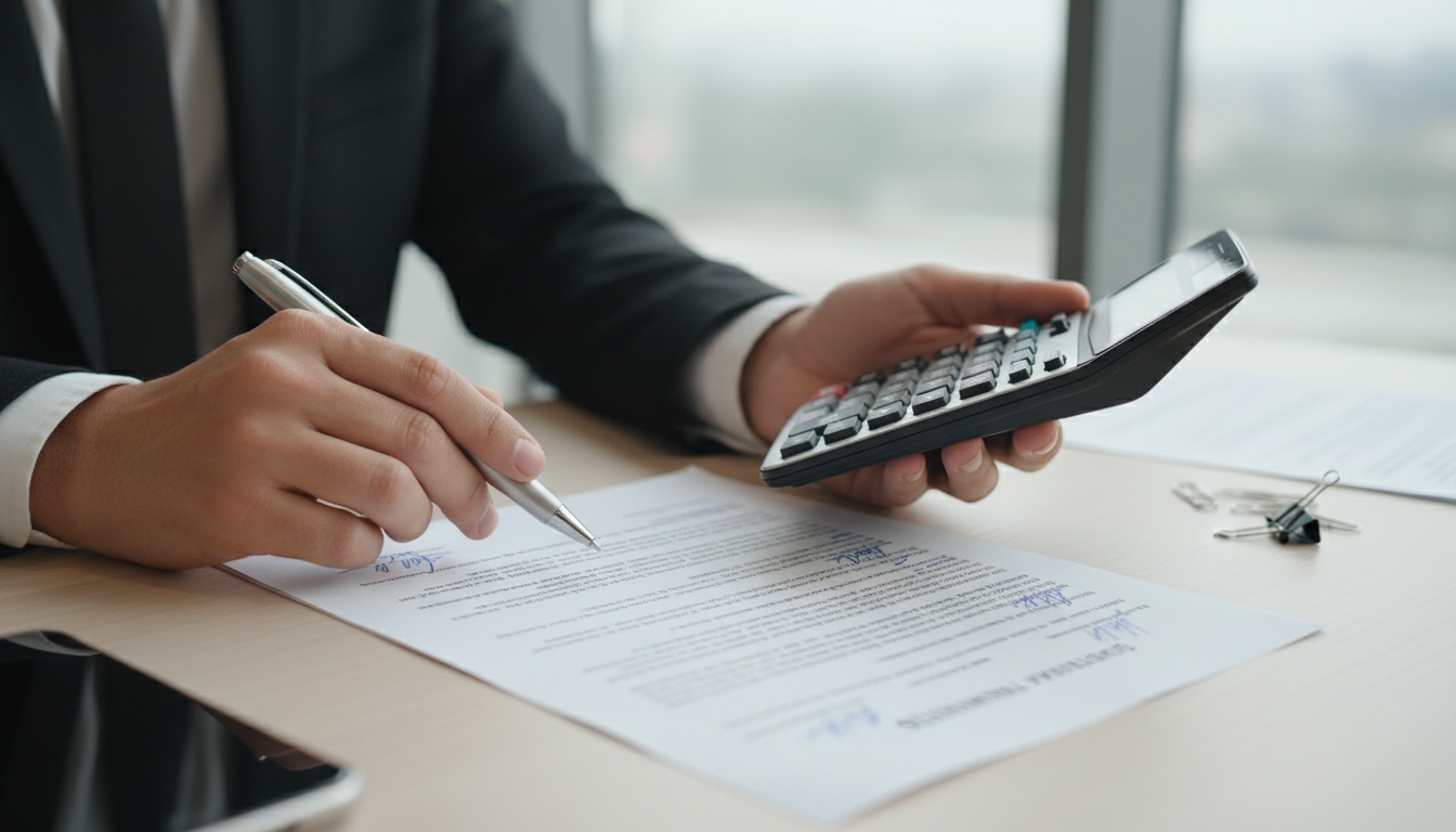 Подготовка документов для банкротства на офисном столе